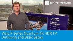 Vizio P Series Quantum 4K HDR TV Unboxing and Basic Setup