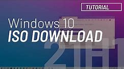 Windows 10 21H1 ISO file direct download tutorial (preview)