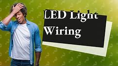 How are Christmas LED lights wired?