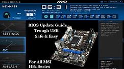 MSI H81 Bios Update Trough USB Complete Guide 2022