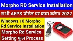 how to install morpho device in windows 10 | morpho rd service driver installation