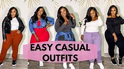 Casual Comfy Outfit Ideas for Plus Size women (no shopping needed)