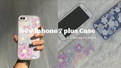 VLOG•Unboxing Iphone 7 plus Cases + Cleaning my phone