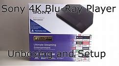 Sony Blu-Ray Player with 4K Upscaling Unboxing and Setup