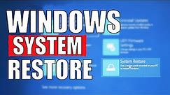 HOW TO RESTORE WINDOWS 10 TO EARLIER DATE
