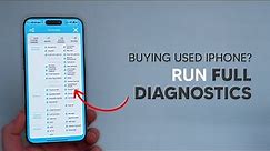 You MUST Do This Before Buying Used iPhone! (Diagnostics)