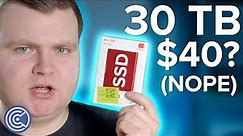 Fake 30 TB Walmart SSD Scam! - Krazy Ken’s Tech Talk
