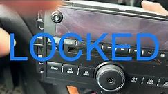 How to unlock a radio on Gm Cars without any special tool Easy fix