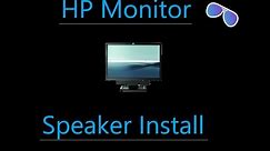 HP Speaker install full | Install HP Speakerbar on monitor | HP soundbar install