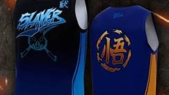 🏀TIME TO HIT THE COURT! Anime style 😎 Discount Code: XTREME @justsaiyangear has dropped new line up of anime inspired basketball Jerseys. With new improved mesh design. 🎉 All NEW Basketball JERSEYS are here at JustSaiyan Gear - inspired by our favourite anime heroes from DBZ, MHA, Naruto, Demon Slayer! Check out gear available in the below character ways: 👑 Rengoku 🔥 Goku 💥 Deku 🍥 Naruto 💣 Vegeta BADMAN 🐗 Inosuke 🦠 Perfect Cell ⚔️ Slayer Corps 👊 Vegeta 💧 Giyu 🌊 Tanjiro ⚡ Zenitsu Pro