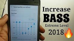 How to Increase Bass by using Samsung music Player EXTREME LEVEL