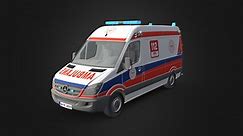 Ambulance - Mercedes Sprinter - 3D model by alitural