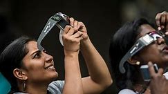 How to get a pair of solar eclipse glasses from Warby Parker's Westchester eyewear store