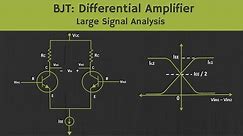 BJT- Differential Amplifier (Large Signal Analysis)