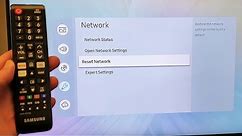 Samsung Smart TV: How to Reset Network (Problems with WiFi? Weak or No Signal )