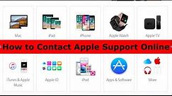 How to Contact Apple Support Online