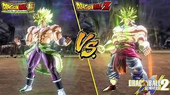 DBZ Broly vs DBS Broly | Side by Side comparison! - Dragon Ball Xenoverse 2