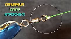 Quick and Easy fishing knot | Leader Line to hooks,snap,swivel,lures