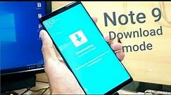 SAMSUNG Galaxy Note 9 DOWNLOAD MODE / Enter & Quit Download Mode