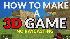 HOW TO MAKE 3D GAMES without coding (non raycasting gamemaker) gameguru max