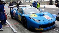 Ferrari 458 Italia GT3 - tyres change and refueling during the endurance race
