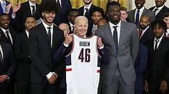 Biden picks UConn, South Carolina to win March Madness