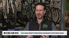 New Yorkers help migrants navigate city with free bikes