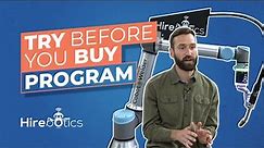 Try-Before-You-Buy Program by Hirebotics | Welding Cobot Try Out