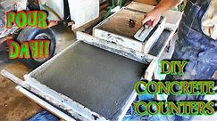 HOW TO mix, pour and finish your own counters; Complete guide to DIY Concrete Countertops