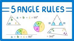 GCSE Maths - 5 Angle Rules to Know #116