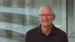 Tim Cook talks new Apple products and concerns about AI