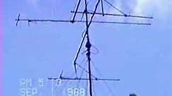 Ham Radio 10,6 and 2 meters Stacked Antennas. ka1klo