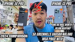 IPHONE 14 PRO VS IPHONE 13 PRO - WORTH IT BA ANG UPGRADE? |Phone Comparison 2024 | GREENHILLS PRICE