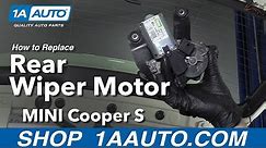 How to Replace Rear Wiper Motor 07-13 Mini Cooper