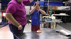 Glass Blowing Demo For Kid's Art Class