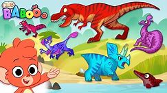 Dinosaur fun with Club Baboo! | It's a Tyrannosaurus Rex and a Triceratops!