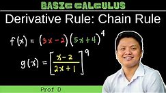 The Chain Rule for Finding Derivatives | Part 2 | Basic Calculus