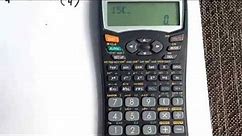 Combinations using your Sharp EL-531W calculator