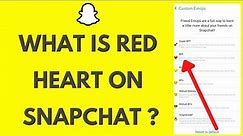 Snapchat Read Heart Emoji: What is Red Heart on Snapchat?