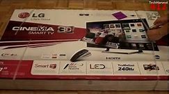 LG 3D Cinema Smart TV (47LM7600): Unboxing