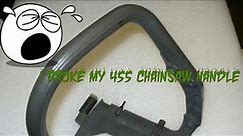 Husqvarna 455 chainsaw handle replacement