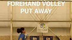 Tennis - Forehand volley. Finishing points at the net is...