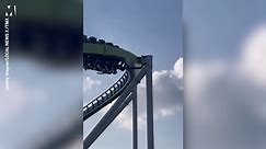 Rollercoaster riders terrified as ride gets stuck unexpectedly