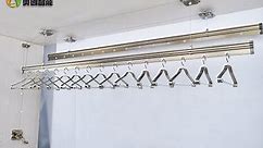 how to install ceiling mounted manual lifting clothes drying rack