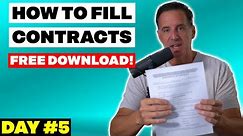 Wholesaling Real Estate CONTRACTS for Purchase and Sales Agreement and Assignments (Day #5)