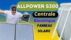 Station Allpowers S300 Avec Panneau Solaire : Charger Batterie iPhone Générateur Solaire Portable