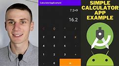 Calculator App Example Android Studio Tutorial