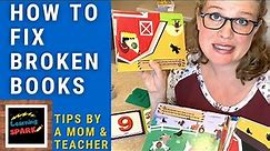 How to Fix Broken and Torn Books: A Teacher Mom's Easy Guide