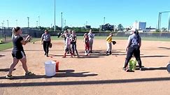 Youth Softball Fielding - Footwork Drill - Coach Christina Steiner-Wilcoxson