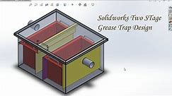 Solid Works Commercial Kitchen Grease Trap Design
